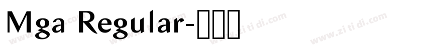 Mga Regular字体转换 Mga Regular字体转换